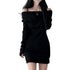 Women’s Cold Shoulder Sweater Dress