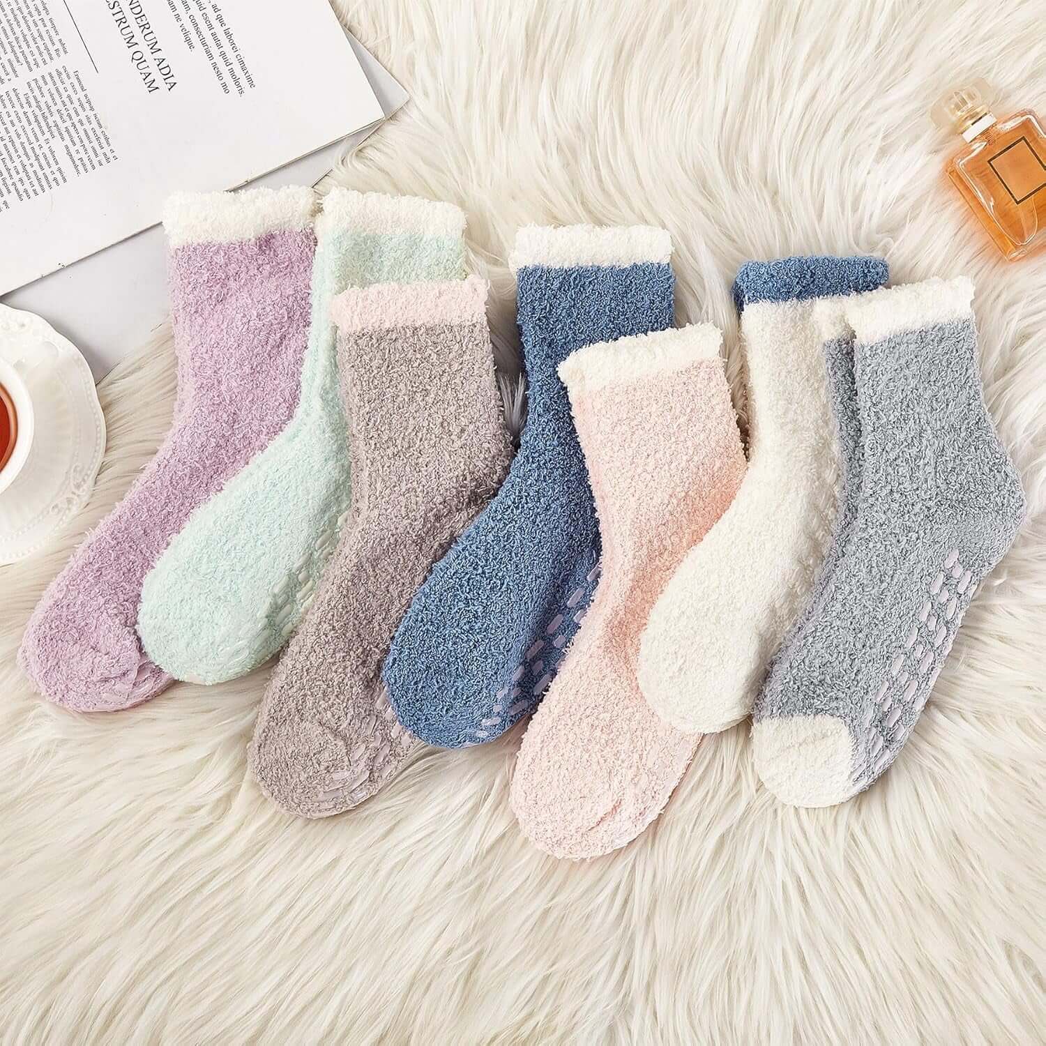 Women’s Fuzzy Slipper Socks