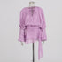 Elegant Splice Lace-Up Dress