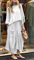 Autumn Lace-Up Skirt Set for Effortless Elegance