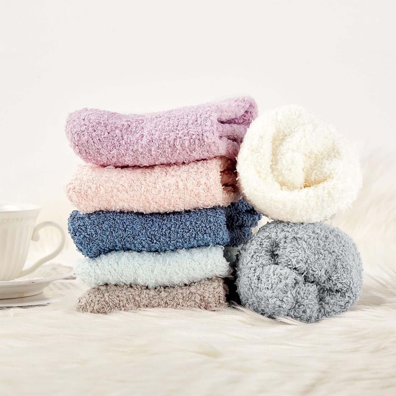 Women’s Fuzzy Slipper Socks